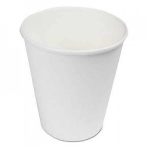 BWK 8 oz Paper Hot Cups, White