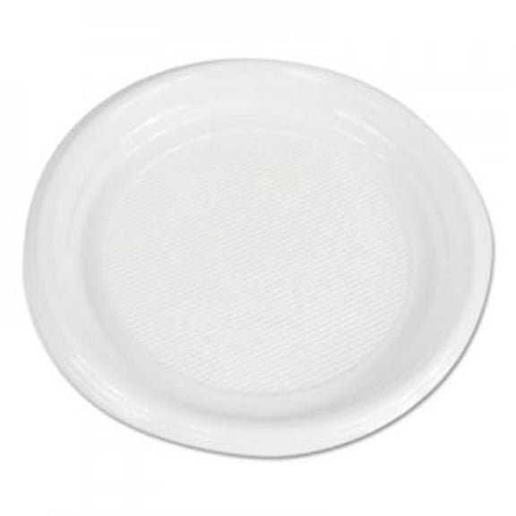 BWK 9 in. Hi Impact Plastic Dinnerware Plate, White