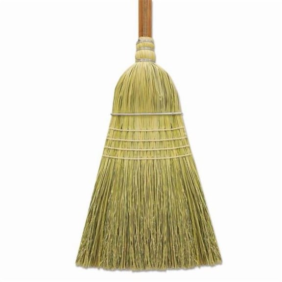 BWK Corn & Fiber Warehouse Brooms, Gray & Natural - 60 in. - 6 Per Carton