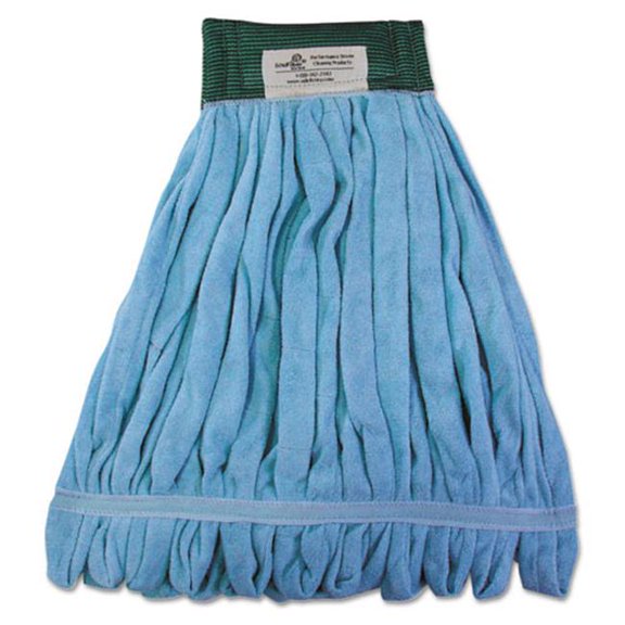BWK Microfiber Looped-End Wet Mop Heads- Medium Blue