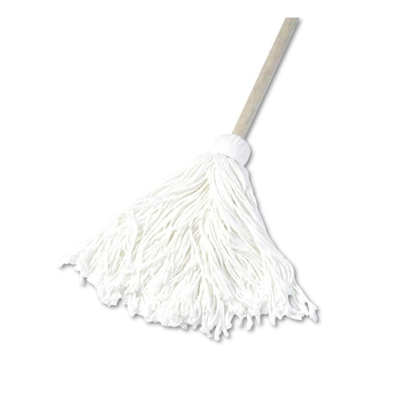 BWK116R 16 oz. Rayon Fiber Head Deck Mop with Wooden Handle (6/Carton)