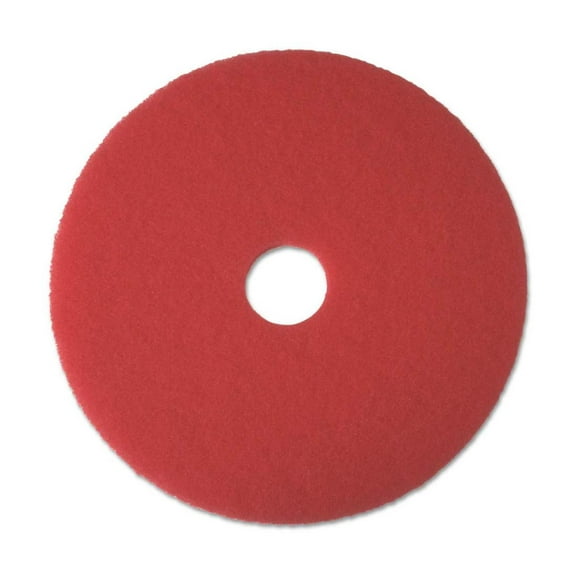 BWK4014RED 14 in. Diameter Buffing Floor Pads - Red (5/Carton)