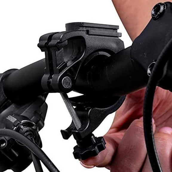BX-1200 Bike Light Mount Bicycle Light Headlight Handlebar Replacement Featuring Quick-Release
