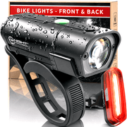 BX-300 Rechargeable USB Bike Light Set Front and Back Lights 420 Lumen LED