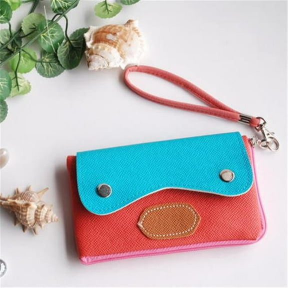 BX003-PINK Sun & Sky - Colorful Leatherette Mobile Phone Pouch Cell Phone Case Clutch Pouch