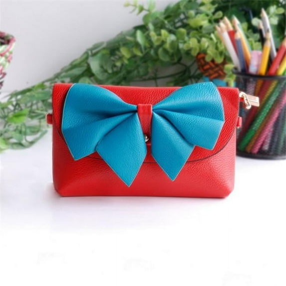 BX069-RED Fresh Color - Colorful Leatherette Clutch Shoulder Bag Clutch Casual Purse