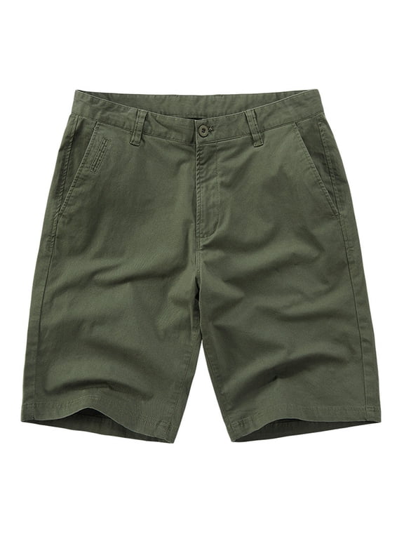 Belt Shorts Mens Shorts Under $10 Cargo Shorts for Men Slim fit Summer Shorts with Multi Pockets Elastic Waist Shorts Plus Size Drawstring Shorts Army Green,S