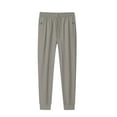 thumbnail image 1 of BXINGOHAI Big And Tall Pants For Men Casual Breathable Drawstring Pants Solid Elastic Waistband With Pocket Pants Athletic Jogging Workout Pants Today Deals Khaki,XXXXXXL, 1 of 2
