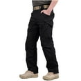 thumbnail image 1 of BXINGOHAI Cargo Pants For Men Resistant Work Pants Big And Tall Solid Workout Pant Athletic Hiking Long Pant With Pocket Black,XXXL, 1 of 2