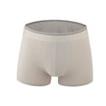 thumbnail image 1 of BXINGOHAI Clearance Clothes Under $5! Mens Underwear Breathable Soft Support Ball Pouch Bulge Enhancing Boxer Briefs for Men Quick Dry Briefs Trunks Underpants Today Sales Beige,2XL, 1 of 3