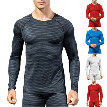 BXINGOHAI Compression Shirts for Men Long Sleeve Athletic Cold Weather Base Layer Undershirt Gear T Shirt for Workout Clearance Sale Black,M