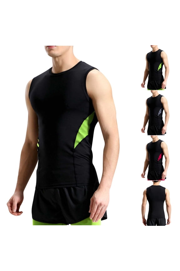 Compression Shirts for Men Shapewear Slimming Body Shaper Waist Trainer Vest Workout Tank Tops Undershirts Gray,L