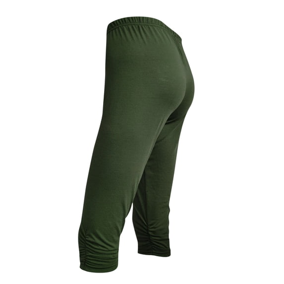 BXINGOHAI Fashion Womens Leggings Fitness Running Solid Sports Yoga Capris Pants 2024 Daily Lounge Pants Under 5 Army Green,L