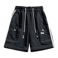 thumbnail image 1 of BXINGOHAI Golf Shorts Big Boys Big & Tall Denim Shorts for Men, Mens Stretchy Straight Classic Fit Casual Jeans Shorts Summer M-5XL Black,XXXXL, 1 of 6