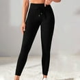 thumbnail image 1 of BXINGOHAI High Waisted Leggings for Women Soft Athletic Tummy Control Pants for Running Yoga Workout With Pockets Today Black,XXL, 1 of 5