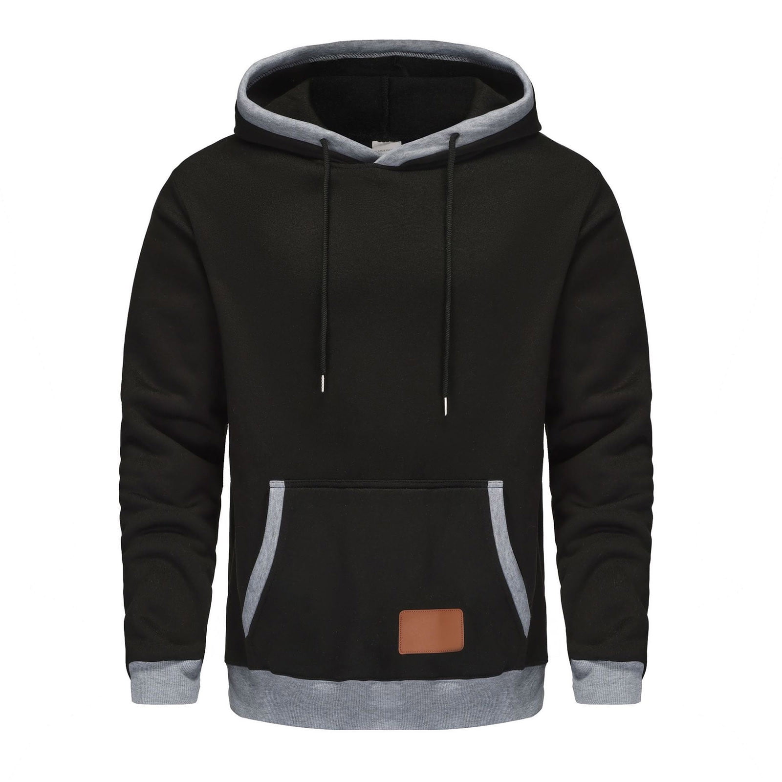 BXINGOHAI Mens Sparkle Hoodies Sweatshirt Solid Cotton