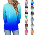 thumbnail image 1 of BXINGOHAI Hoodies for Women Lightweight Long Sleeve Sweatshirt Loose Fit Color Block Tunic Tops with Pockets Army Green M, 1 of 7