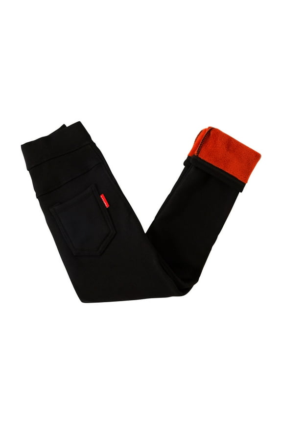 Kids Boys Girls Winter Pants Warm Thick Fleece Lined Sweatpants Stretchy High Waisted Active Sweatpants for Fall Winter With Pockets under 5 Black,2-3 Years