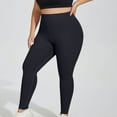 thumbnail image 1 of BXINGOHAI Leggings for Women Plus Size High Waisted Tummy Control Soft Yoga Pants for Workout Running Black XL, 1 of 6