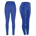 thumbnail image 1 of BXINGOHAI Leggings with Pockets for Women, Soft High Waisted Tummy Control Workout Yoga Pants Blue,L, 1 of 7