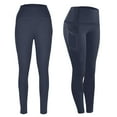 thumbnail image 1 of BXINGOHAI Leggings with Pockets for Women, Soft High Waisted Tummy Control Workout Yoga Pants Navy,M, 1 of 7