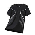 thumbnail image 1 of BXINGOHAI Lightweight Short Sleeve T-Shirt for Men Quick Dry Workout Running Athletic Tee Shirt Tops Black,XXXXL, 1 of 6