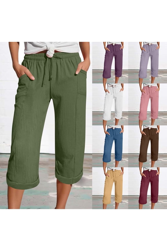 Long Shorts for Women Hiking Cargo Bermuda Shorts Lightweight Knee Length Capris for Summer Travel Fishing White S