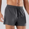thumbnail image 1 of BXINGOHAI Men's 5" Running Shorts Quick Dry Athletic Workout Gym Shorts with Pockets Today Sales Gray,XL, 1 of 6