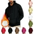 thumbnail image 1 of BXINGOHAI Men's Active Hoodies Fleece Lined Sweatshirts Casual Athletic Workout Pullover with Kangaroo Pocket Today Sales White,2XL, 1 of 6
