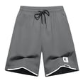 thumbnail image 1 of BXINGOHAI Men's Basketball Shorts with Pockets Athletic Running Shorts Workout Training Gym Shorts Dark Gray,XL, 1 of 3