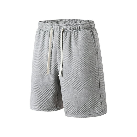 BXINGOHAI Men's Basketball Shorts with Zipper Pockets Long Gym Athletic Shorts for Men Lightweight Gray,L