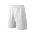 thumbnail image 1 of BXINGOHAI Men's Basketball Shorts with Zipper Pockets Long Gym Athletic Shorts for Men Lightweight White,4XL, 1 of 6