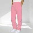 thumbnail image 1 of BXINGOHAI Men's Big and Tall Sweatpants Athletic Workout Lounge Pants Plus Size Drawstring Joggers with Pockets Pink 5XL, 1 of 5