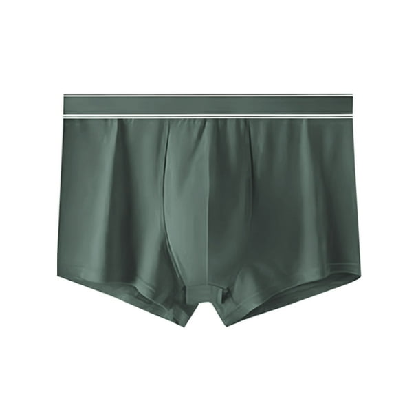 BXINGOHAI Men's Boxer Briefs Cotton Pouch Trunks Support Ball Bulge Enhancing Underwear,Underwear for Man Clearance Sale Green,2XL