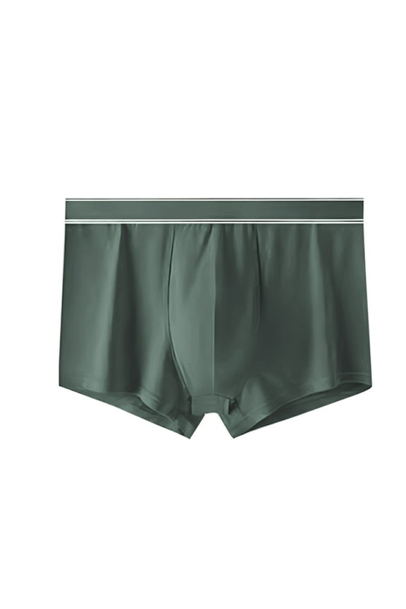 Men's Boxer Briefs Cotton Pouch Trunks Support Ball Bulge Enhancing Underwear,Underwear for Man Green,3XL