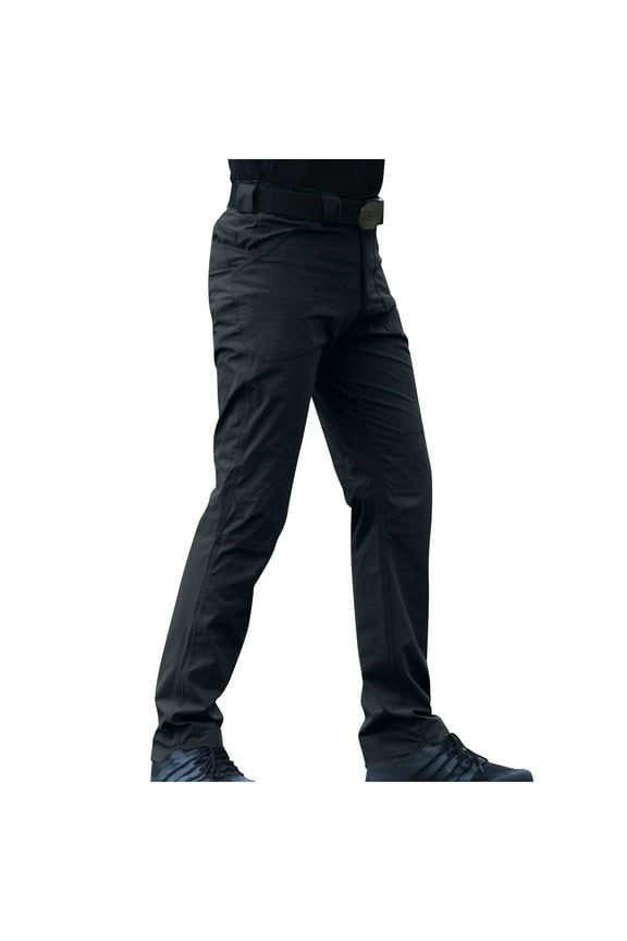Men's Cargo Pants Drawstring Stretchy Work Pants Solid Ripstop Workout Pants Lightweight Hiking Fishing Pants With Pocket Black,L