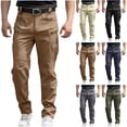 thumbnail image 1 of BXINGOHAI Men's Cargo Pants Ripstop Hiking Work Pants Outdoor Multi Pockets Tactical Pants Navy M, 1 of 7