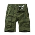thumbnail image 1 of BXINGOHAI Men's Cargo Shorts Size 48 Waist Men's and Big Men's Outdoor Performance Cargo Short with Pocket Army Green,S, 1 of 3