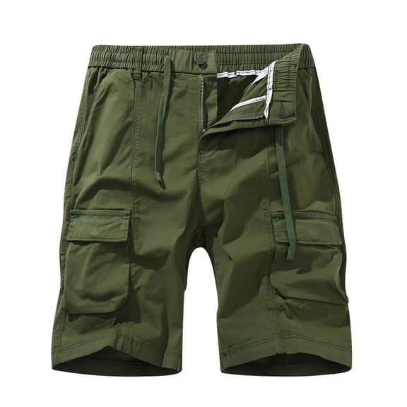 BXINGOHAI Men's Cargo Shorts Size 48 Waist Men's and Big Men's Outdoor Performance Cargo Short with Pocket Army Green,S