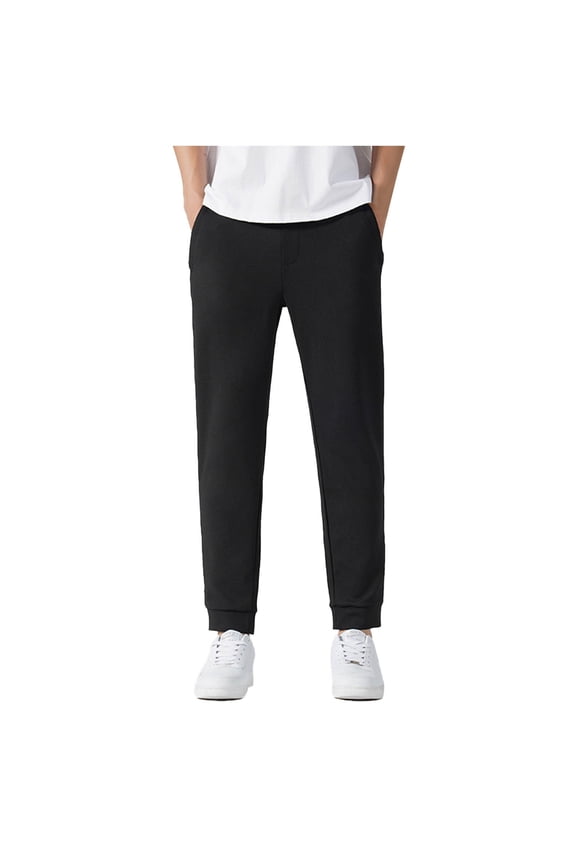 Men's Casual Long Pants Big And Tall Long Pants Slim Fit Jogging Pants Drawstring Elastic Waist Pants Athletic Workout Pants