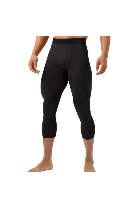 Men's Compression Pants Workout Athletic Leggings Running Gym Tights with Pockets Today Sales M