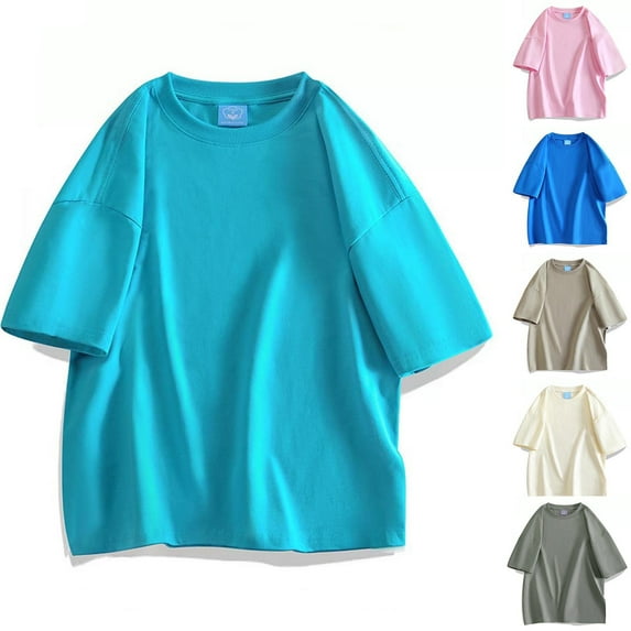 BXINGOHAI Men's Fashion Loose Fit Crewneck Solid T-Shirt Athletic Lightweight Short Sleeve Gym Workout Tops Blue,2XL