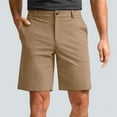 thumbnail image 1 of BXINGOHAI Men's Golf Dress Shorts Stretch Casual Work Flat Front Shorts for Men with Pockets Khaki,M, 1 of 6