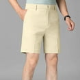 thumbnail image 1 of BXINGOHAI Men's Golf Shorts Casual Stretch Lightweight Work Dress Shorts Khaki,S, 1 of 6