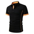 thumbnail image 1 of BXINGOHAI Men's Henley Shirts Short Sleeve Waffle Stretch T Shirts Summer Casual Stylish Tops Sale Black,M, 1 of 7