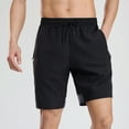 thumbnail image 1 of BXINGOHAI Men's Hiking Shorts Lightweight Quick Dry Cargo Work Outdoor Elastic Waist Shorts with zip Pockets for Travel Black,2XL, 1 of 6