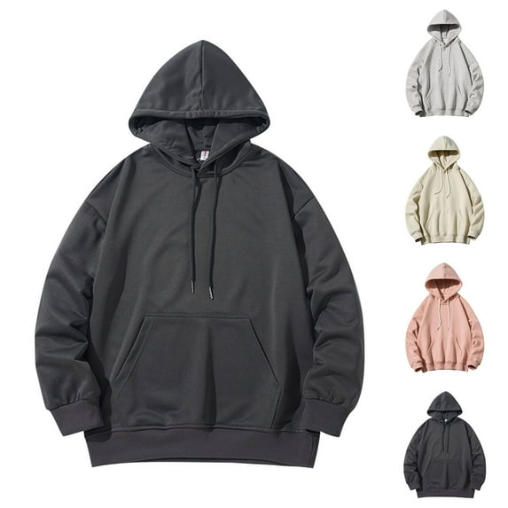 BXINGOHAI Men's Hooded Sweatshirts Gym Workout Active Midweight Long Sleeve Soft Pullover Hoodies with Pockets Sale Dark Gray,4XL