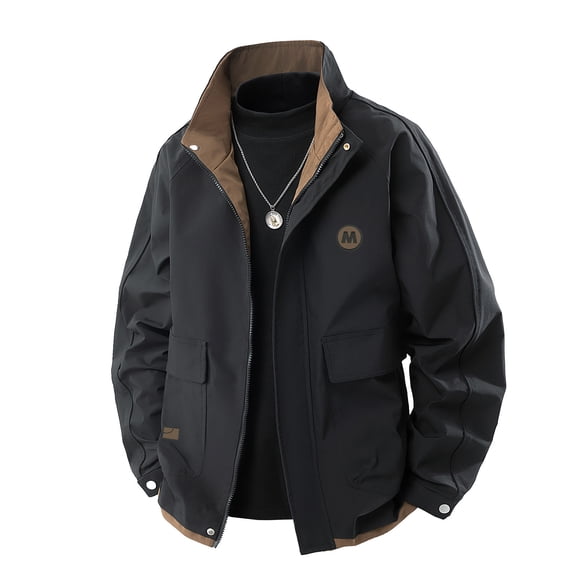 BXINGOHAI Men's Military Jacket Lightweight Coats Canvas Field Work Bomber Casual Stylish Fall Spring Outerwear