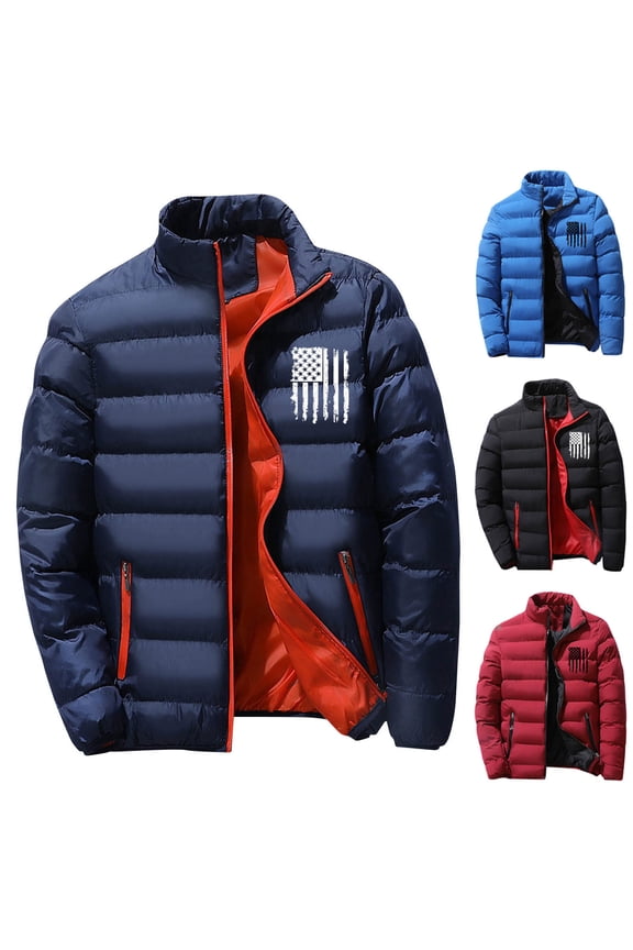 Men's Packable Down Jacket Lightweight Puffer Jacket Hooded Winter Jacket Wine,S