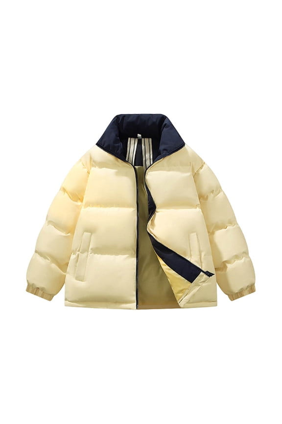 Men's Puffer Jacket Warm Winter Coat with Hood Lightweight Insulated Quilted Jacketss for Snow Ski Yellow 3XL